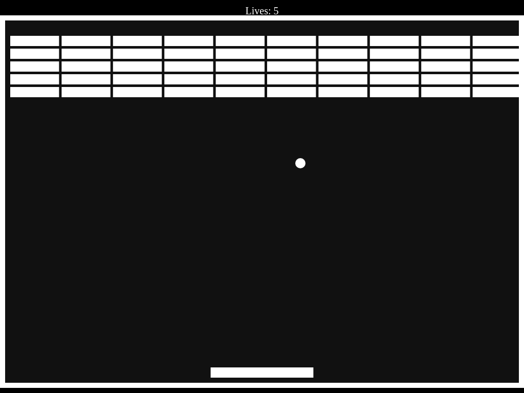 Screenshot of breakout