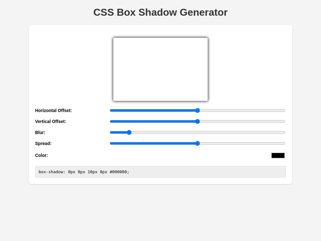 Screenshot of css-shadow