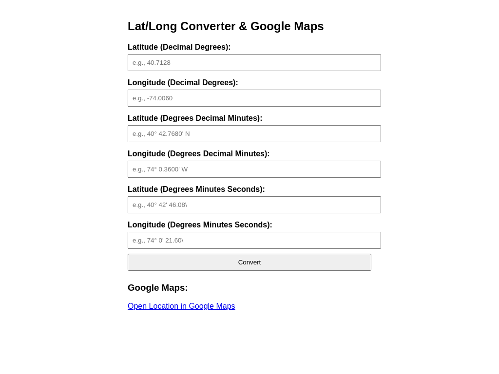 Screenshot of latlon