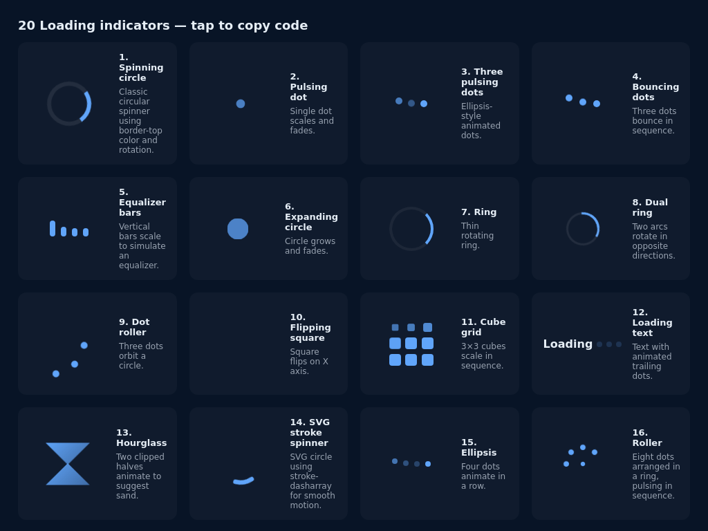 Screenshot of loading