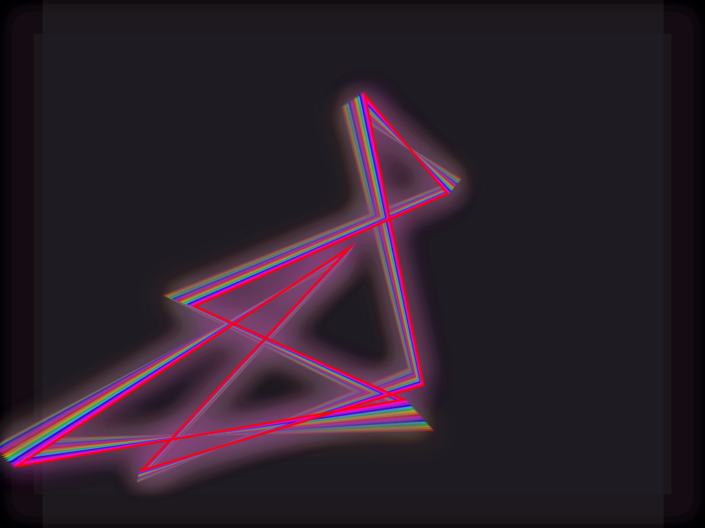 Screenshot of mystify-neon-screensaver