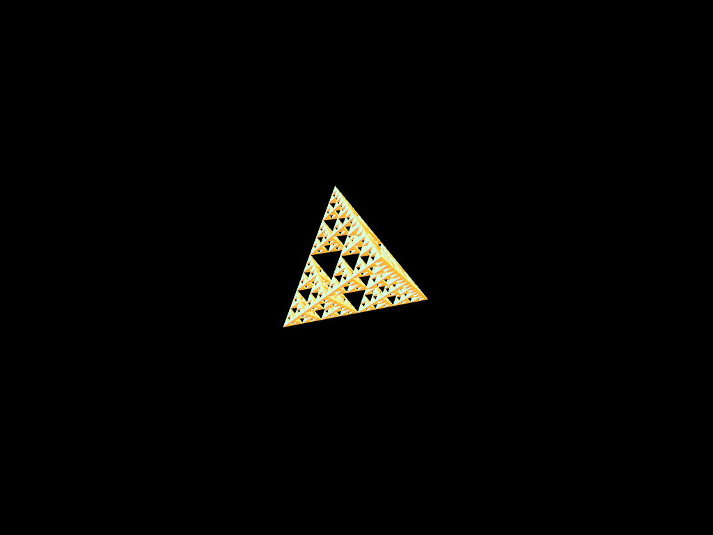 Screenshot of sierpinski