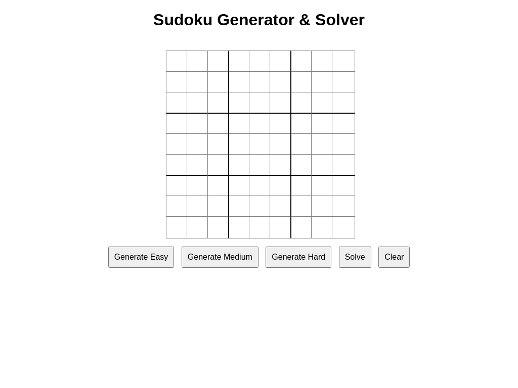 Screenshot of sudoku
