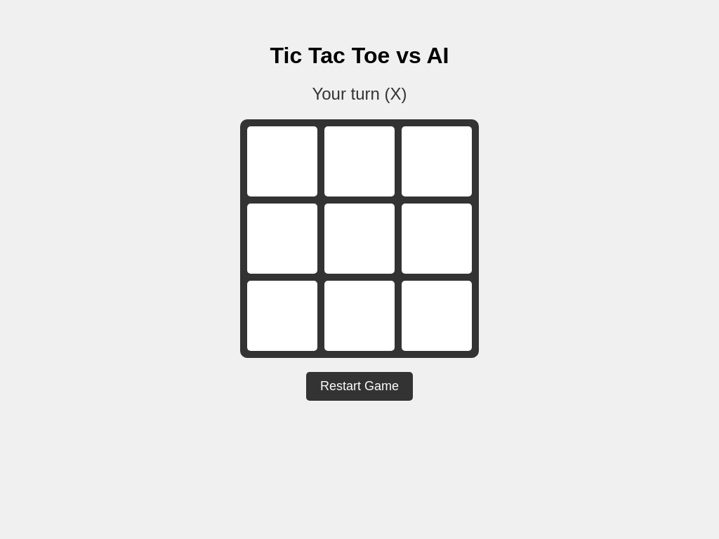 Screenshot of tictactoe